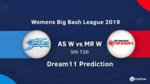 AS W vs MR W Dream11 Prediction WBBL 2019