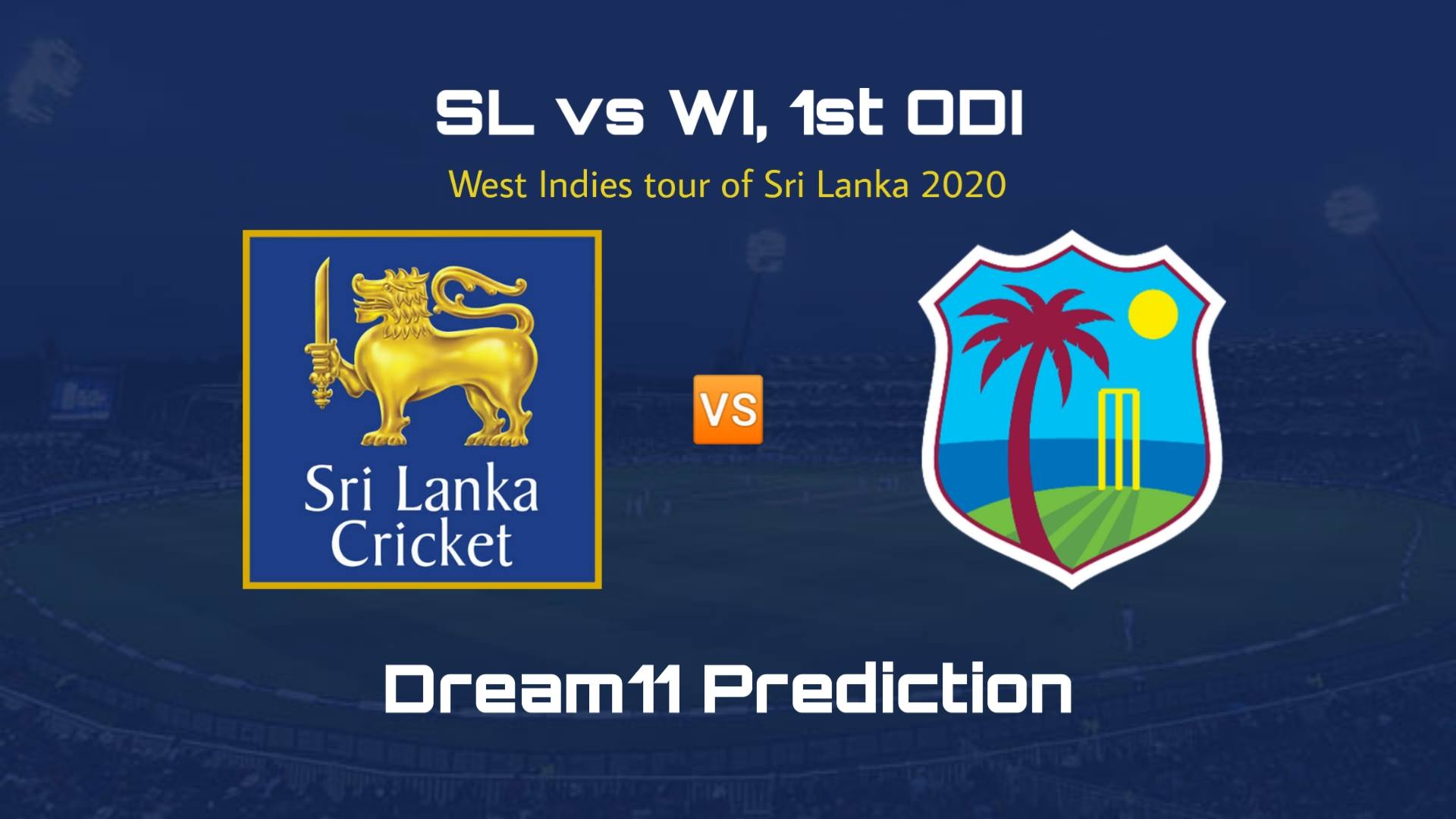 SL vs WI Dream11 Prediction | 1st ODI | Pitch Report | Top Picks