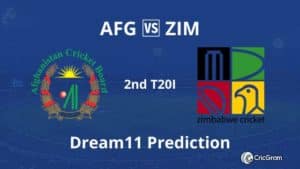 AFG vs ZIM Dream11 Prediction 2nd T20I