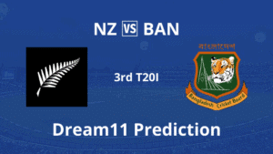 NZ vs BAN Dream11 Prediction 3rd T20I