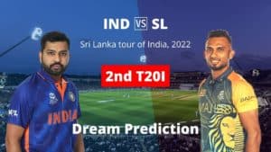 IND vs SL 2nd T20I Dream11 Team Prediction