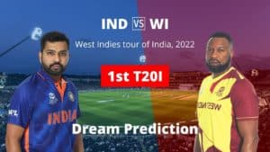 IND vs WI 1st T20I Dream11 Prediction