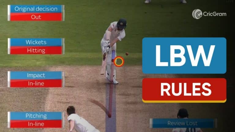 LBW Rules in Cricket
