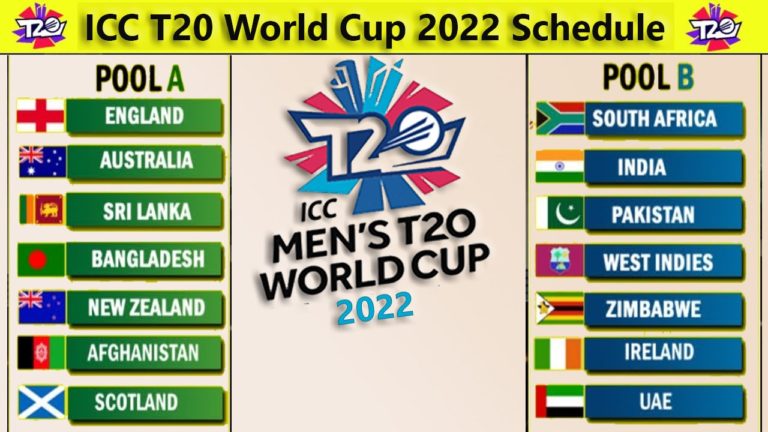 ICC T20 World Cup 2022 Schedule, All Teams and Live Streaming | ICC T20 World Cup India Schedule