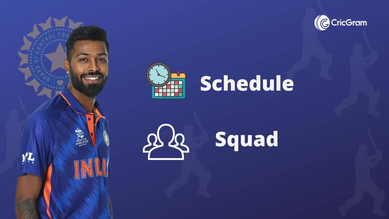 India tour of Ireland 2022 Schedule Player List and squad