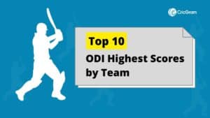 Top 10 Highest ODI Scores by team