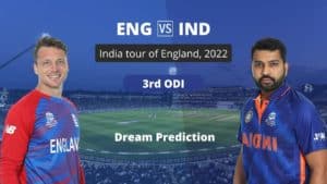 ENG vs IND Dream11 Team Prediction 3rd ODI