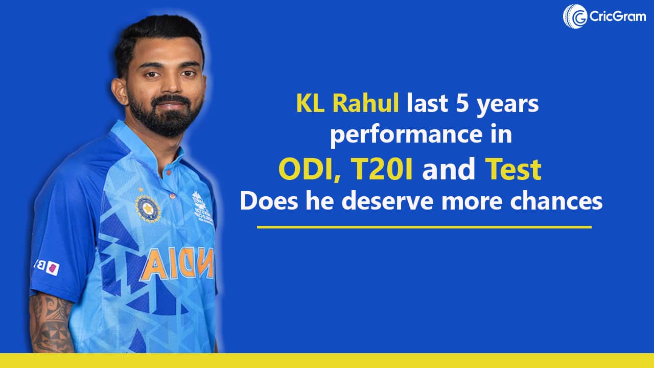 KL Rahul's last 5 years performance