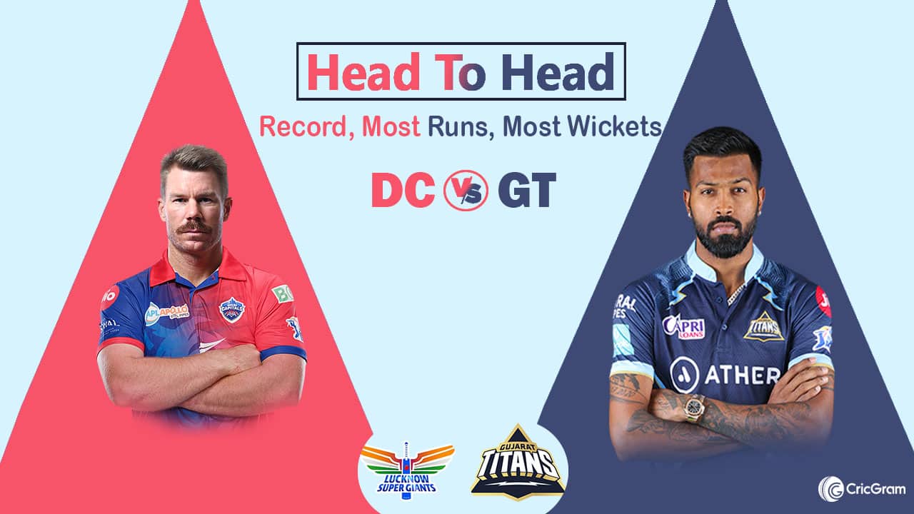 DC vs GT head to head