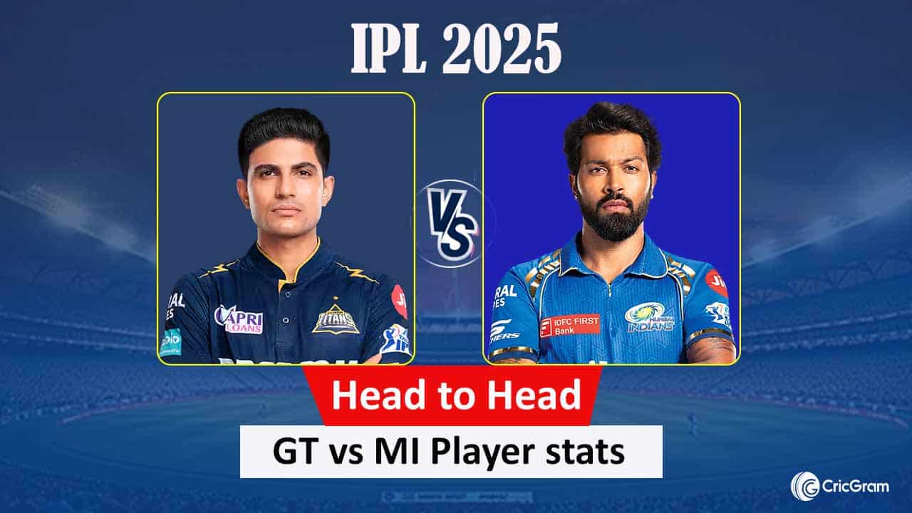 GT vs MI head to head