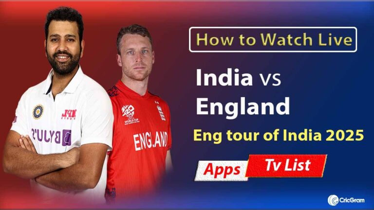 India vs England Live Streaming Online, England tour of India 2025