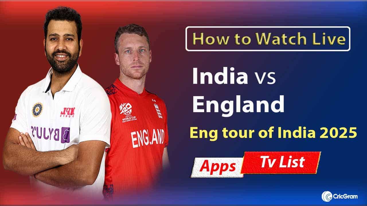 India vs England Live Streaming Online, England tour of India 2025