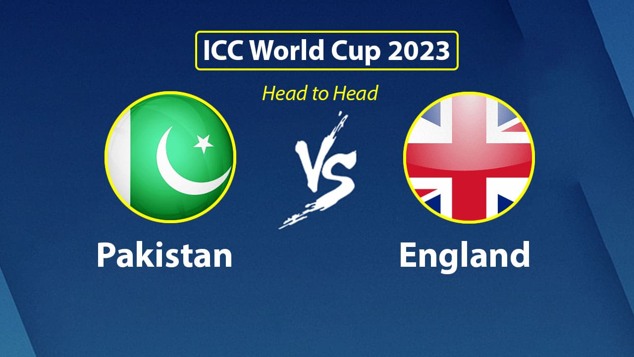 England vs Pakistan head to head