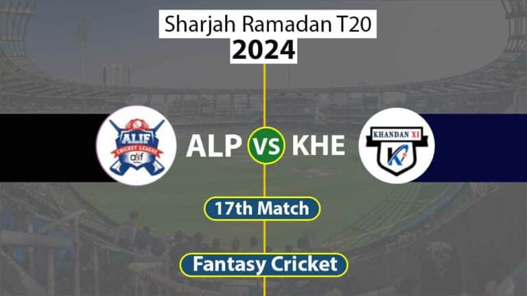 ALP vs KHE 17th Sharjah Ramadan T20