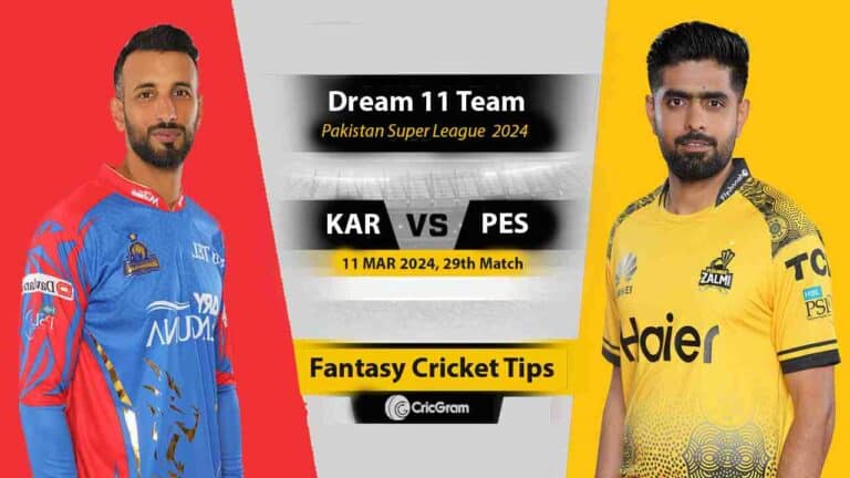 KAR vs PES Dream11 Team Prediction