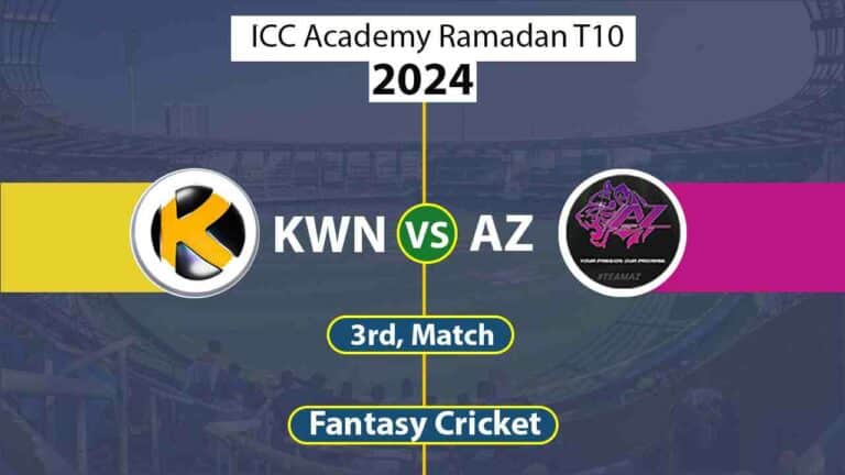 KWN vs AZ 3rd, ICC Academy Ramadan T10