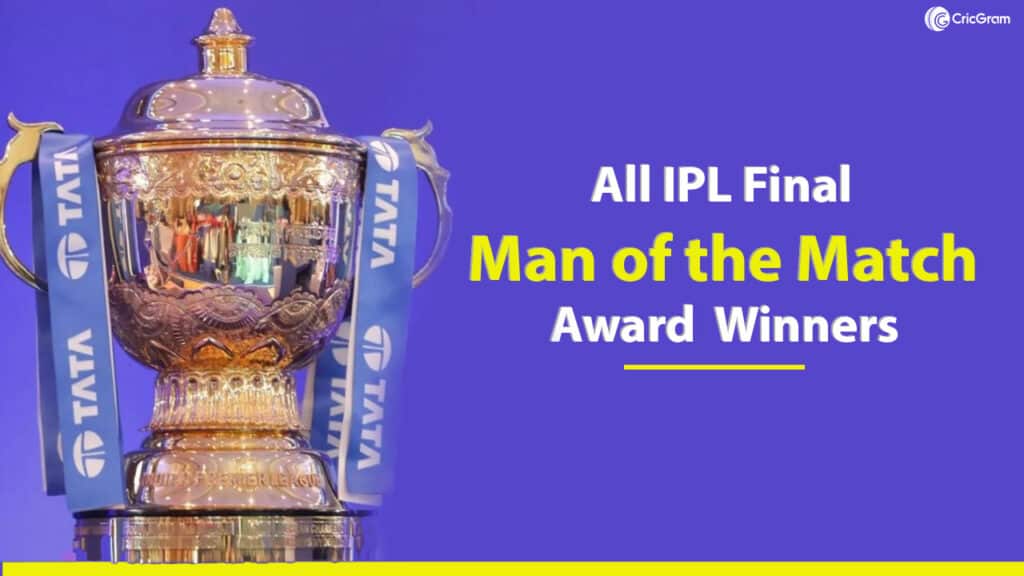 All IPL Final Man of the Match Award Winners [2008-2026]
