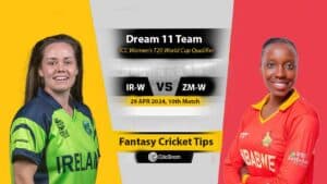 IR-W vs ZM-W Dream 11 Team, 10th ICC Women's T20 World Cup Qualifier