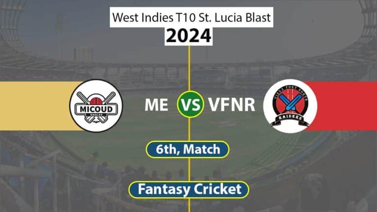 ME vs VFNR Dream 11 Team 6th West Indies T10 St