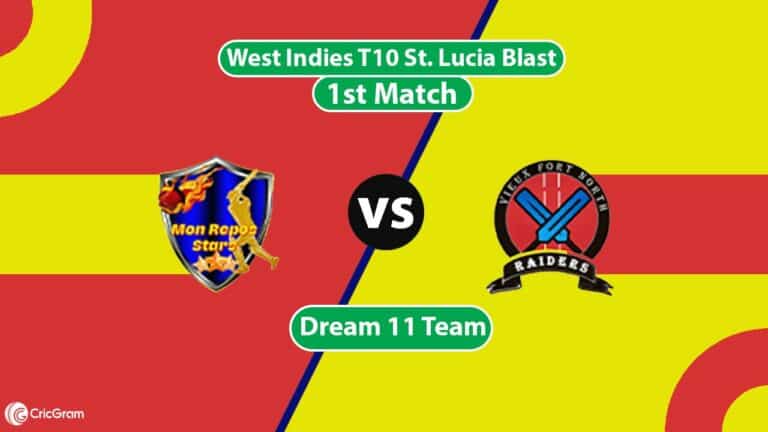 MRS vs VFNR Dream 11 Team, 1st Match, West Indies T10 St