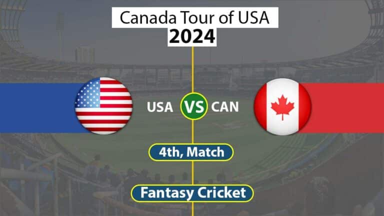 USA vs CAN Dream 11 Team 4th T20 Canada Tour of United States of America 2024