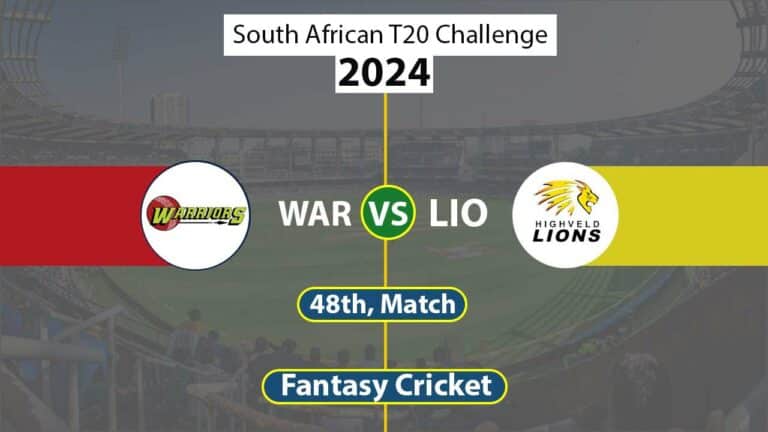 WAR vs LIO Dream 11 Team, 48th South African T20 Challenge