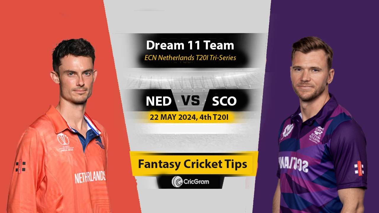 NED vs SCO Dream 11 Team, 4th T20I ECN Netherlands T20I Tri-Series