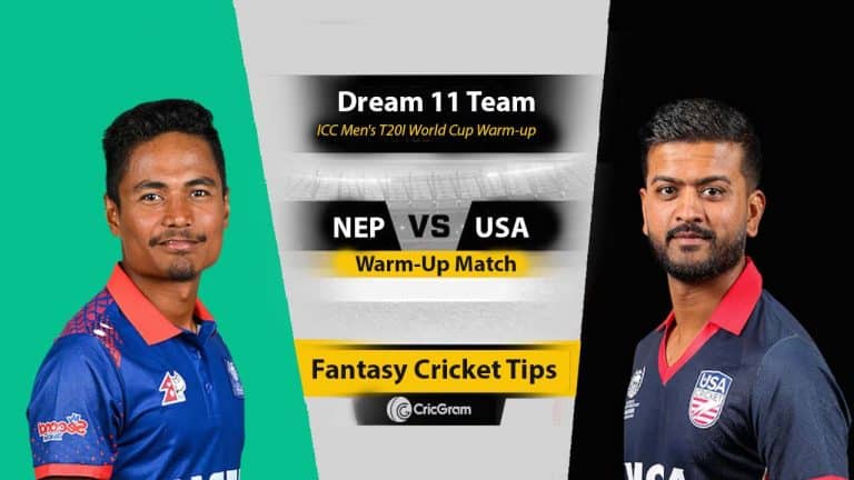 NEP vs USA Dream 11 Team, 8th Warm-Up Match World Cup Warm-up