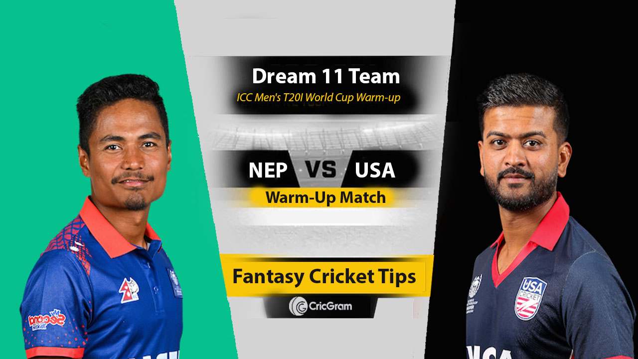 NEP vs USA Dream 11 Team, 8th Warm-Up Match World Cup Warm-up