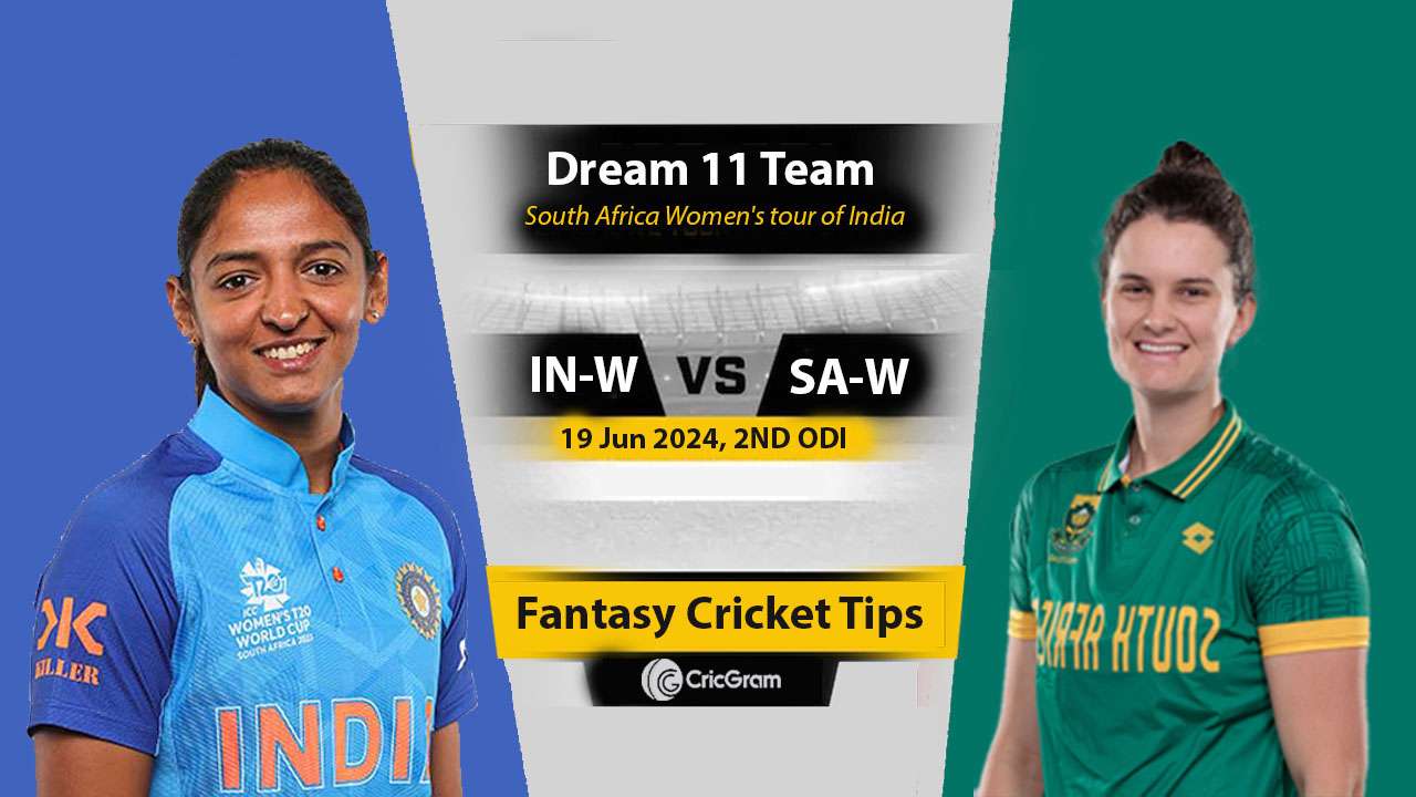 IN-W vs SA-W Dream 11 Team, 2nd ODI South Africa Women's Tour of India