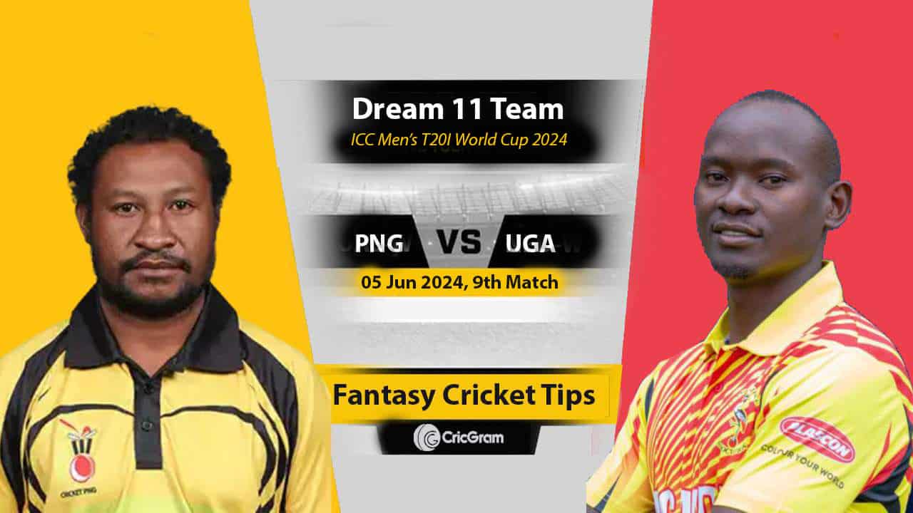 PNG vs UGA Dream 11 Team, 9th T20I World Cup 2024