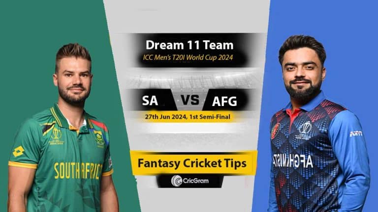 SA vs AFG Dream 11 Team, 1st Semi-Final World Cup 2024