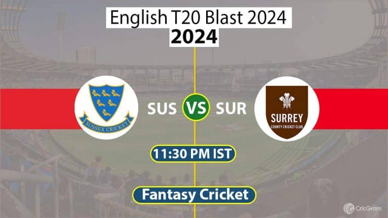 SUS vs SUR Dream11 Prediction T20 Blast, Dream Team