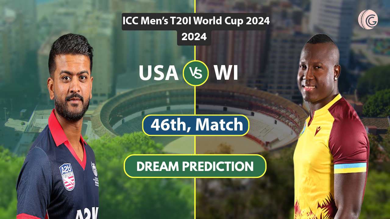 USA vs WI Dream 11 Team, 46th T20I Super 8 World Cup 2024