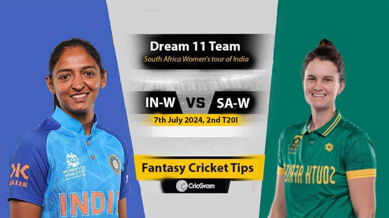 IN-W vs SA-W Dream 11 Team, 2nd T20I South Africa Women's Tour of India 2024