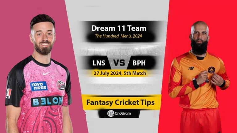 LNS vs BPH Dream 11 Team, 5th The Hundred Men 2024