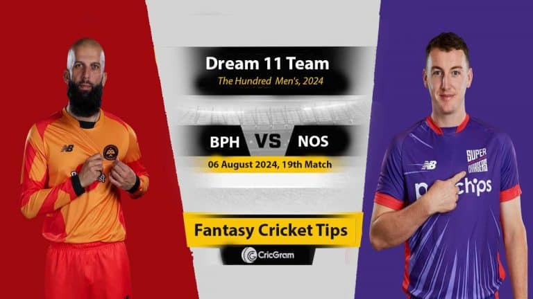 BPH vs NOS Dream 11 Team, 19th The Hundred Men 2024