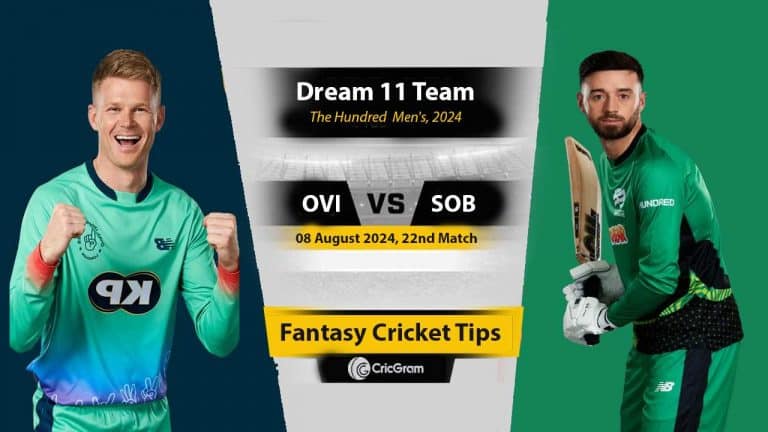 OVI vs SOB Dream 11 Team, 22nd The Hundred Men 2024