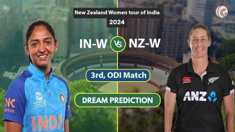IN-W vs NZ-W Dream 11 Predication, 3rd ODI 2024