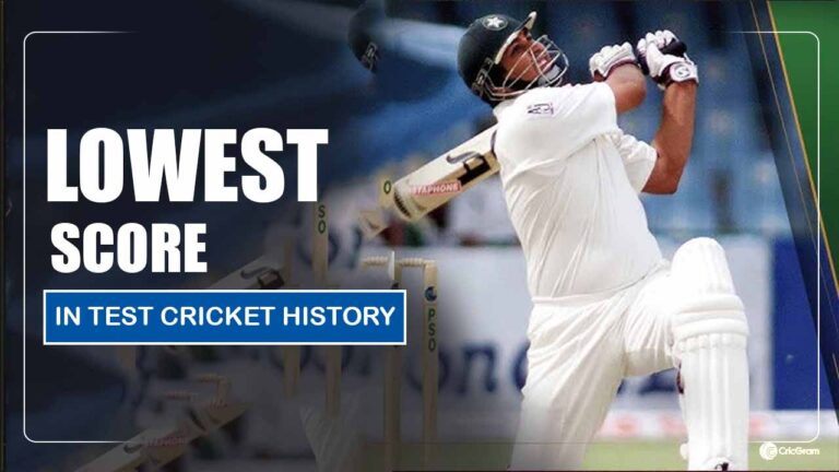 Lowest Score in Test Cricket