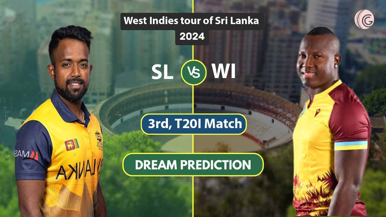 SL vs WI Dream11 Prediction of 3rd T20I, West Indies tour of Sri Lanka 2024