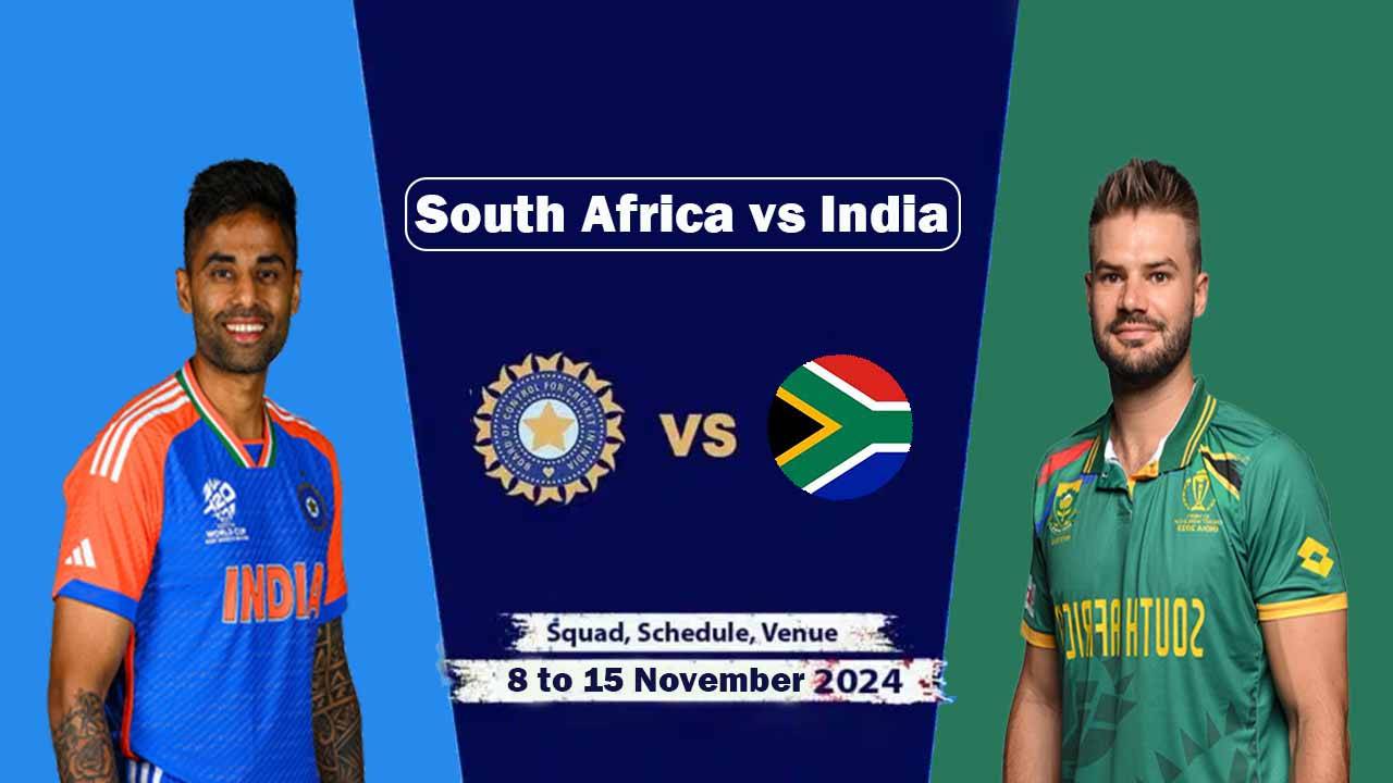 India squad for South Africa 4TH T20I Series 2024