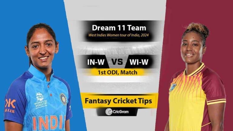 IN-W vs WI-W Dream11 Prediction 1st ODI, 2024