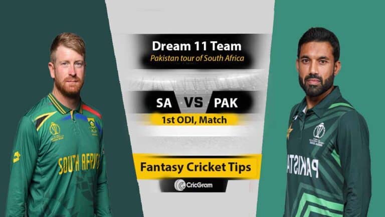 SA vs PAK Dream 11 Team Predication, 1st ODI 2024