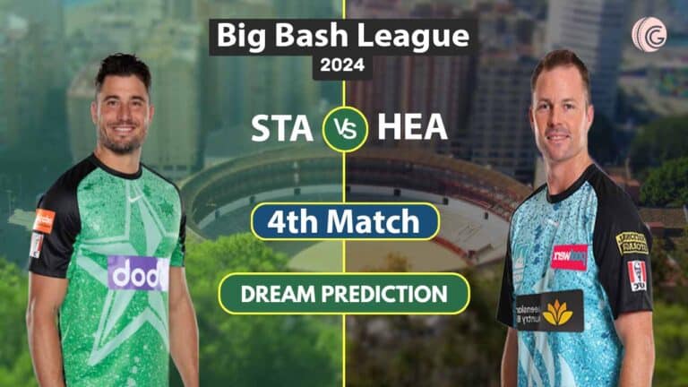 STA vs HEA Dream 11 Team, 4th Match BBL 2024