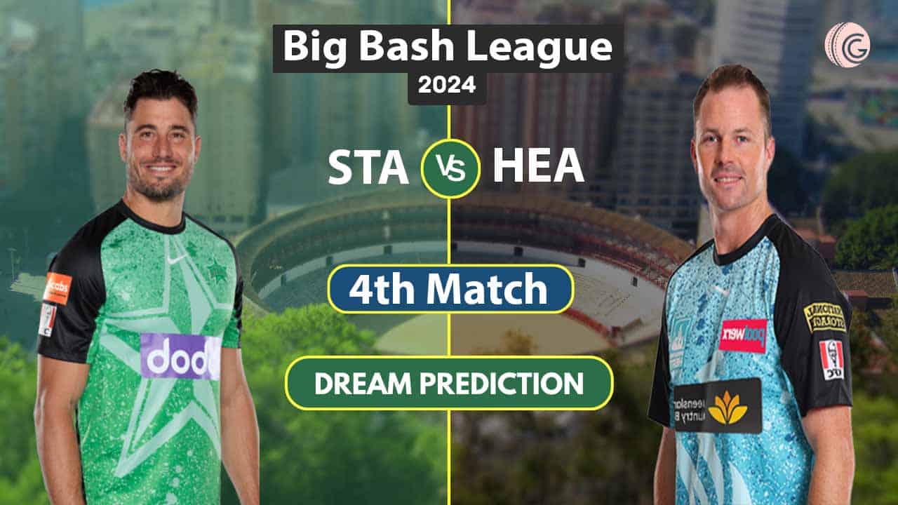 STA vs HEA Dream 11 Team, 4th Match BBL 2024