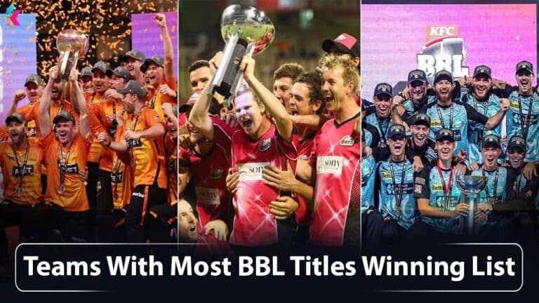 Teams With Most BBL Titles Winning List