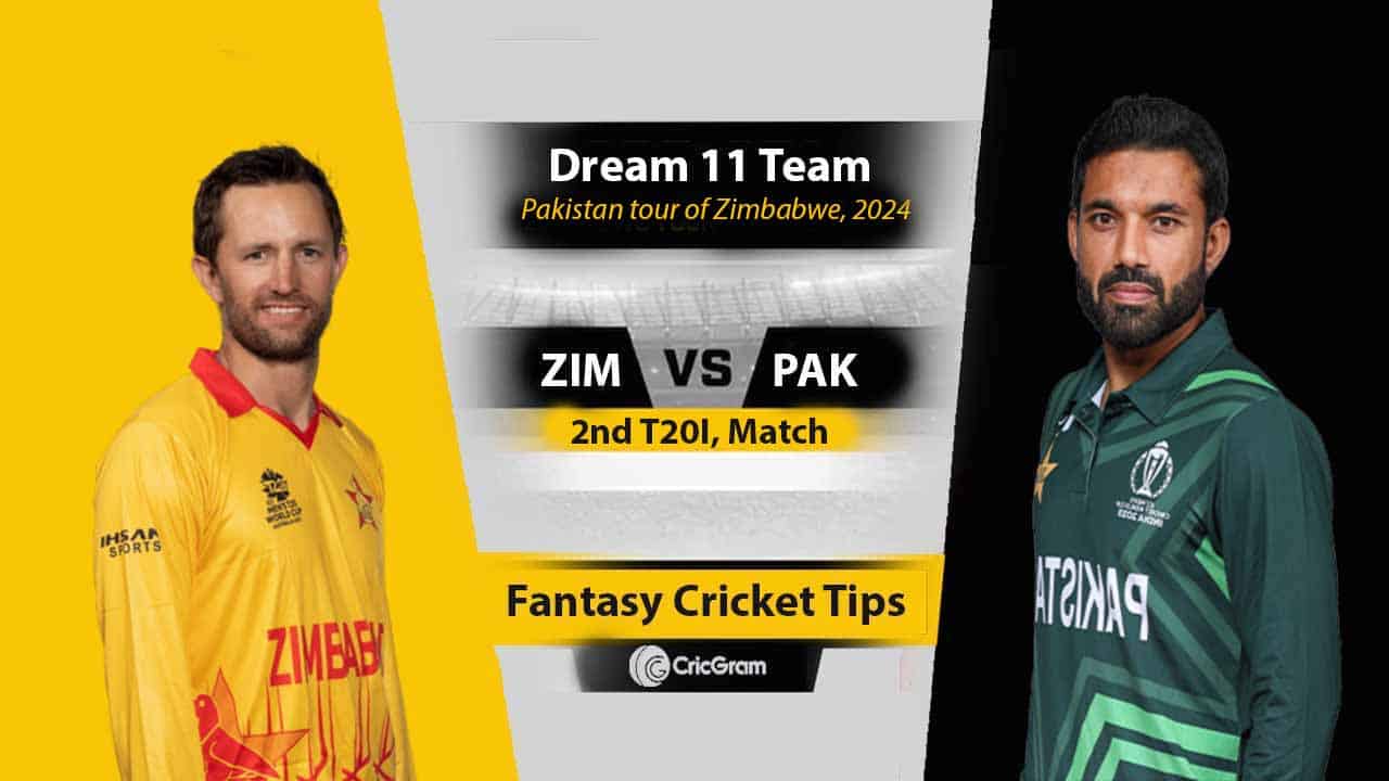 ZIM vs PAK Dream11 Prediction, 2nd T20I Match Preview and Best Picks 2024
