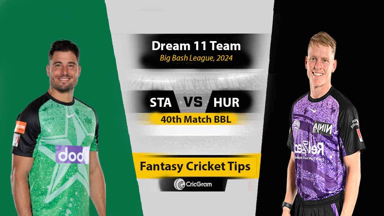 STA vs HUR Dream 11 Team, 40th Match BBL 2025
