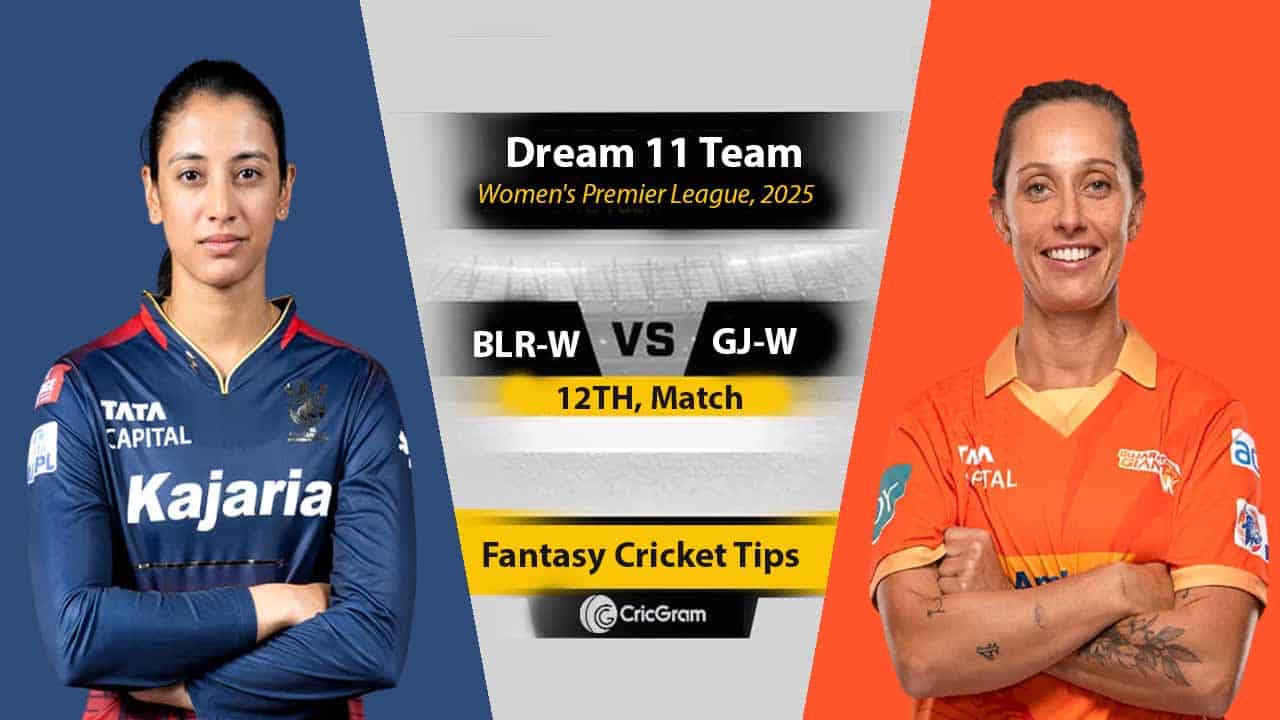 BLR-W vs GJ-W Dream11 Prediction, Top Picks, wpl 2025